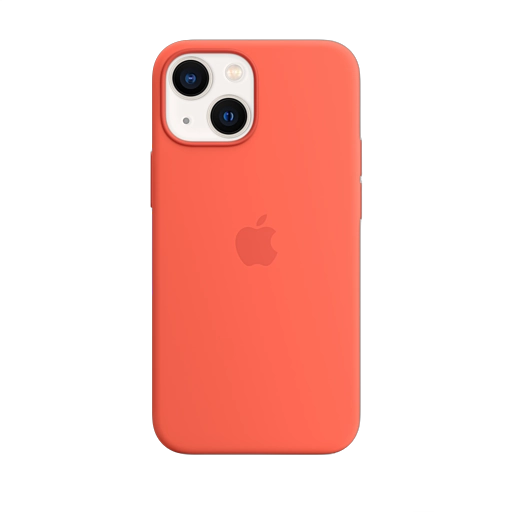 iPhone 13 mini Silicone Case — Nectarine