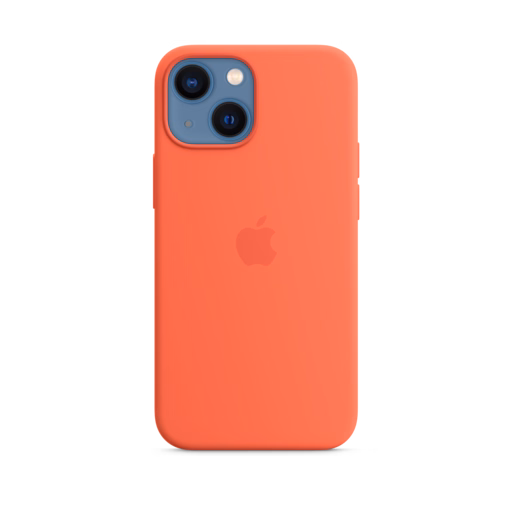 iPhone 13 mini Silicone Case with MagSafe — Nectarine