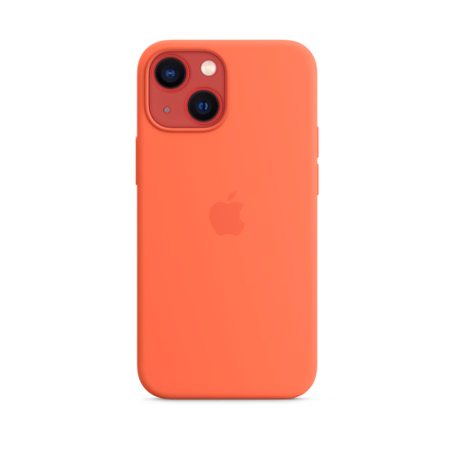 iPhone 13 mini Silicone Case with MagSafe — Nectarine