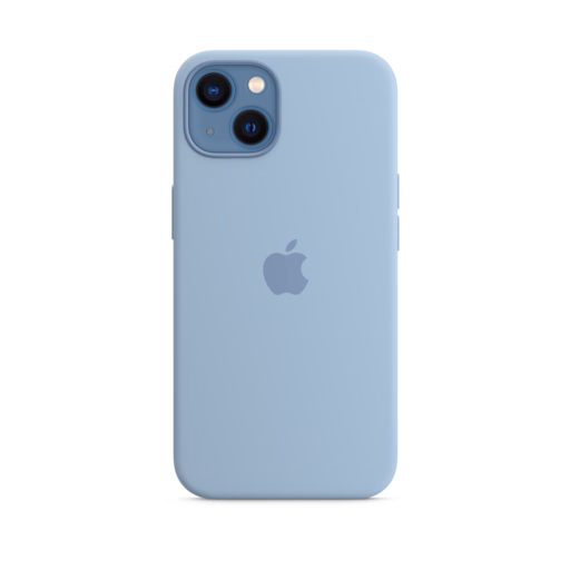 iPhone 13 Silicone Case with MagSafe — Blue Fog