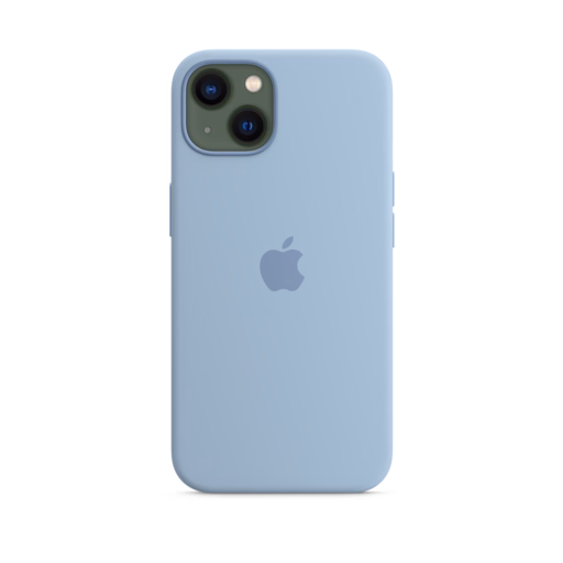 iPhone 13 Silicone Case with MagSafe — Blue Fog