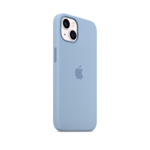iPhone 13 Silicone Case with MagSafe — Blue Fog