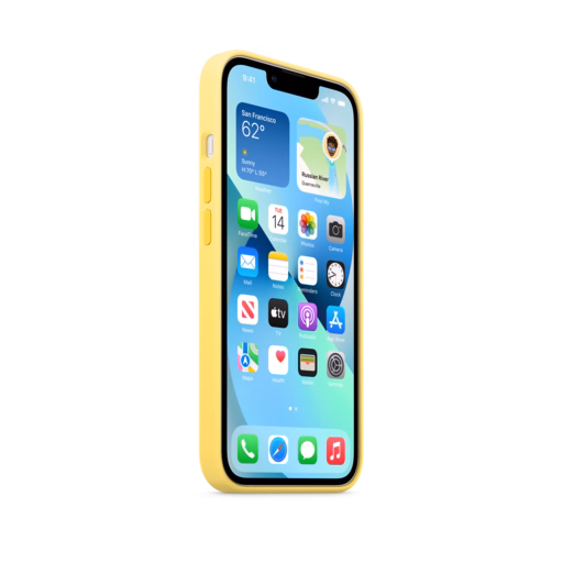 iPhone 13 Silicone Case with MagSafe — Lemon Zest