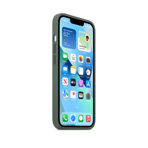 iPhone 13 Silicone Case with MagSafe — Eucalyptus