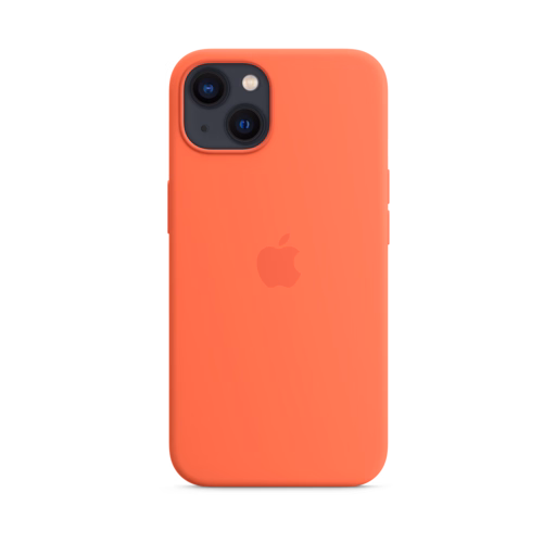 iPhone 13 Silicone Case with MagSafe — Nectarine