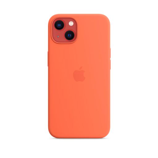 iPhone 13 Silicone Case with MagSafe — Nectarine