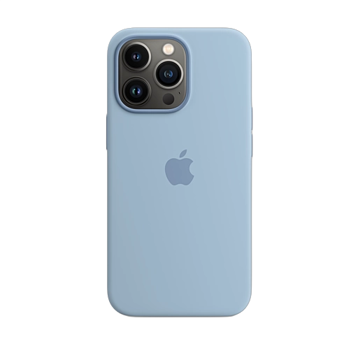 iPhone 13 Pro Silicone Case — Blue Fog
