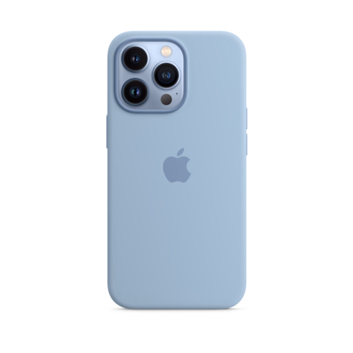 iPhone 13 Pro Silicone Case with MagSafe — Blue Fog