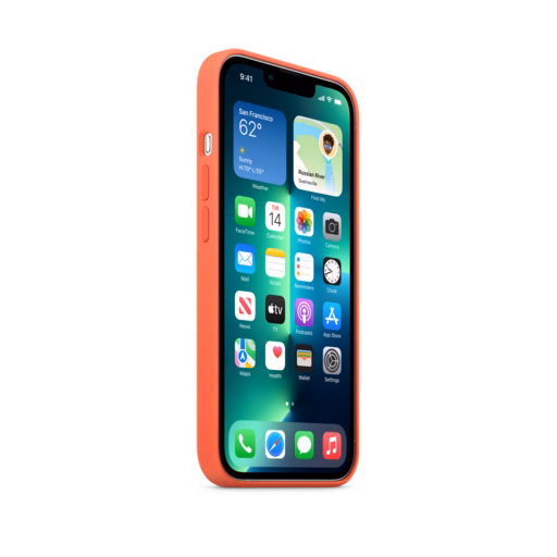 iPhone 13 Pro Silicone Case with MagSafe — Nectarine