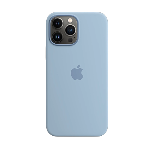 iPhone 13 Pro Max Silicone Case — Blue Fog