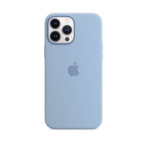 iPhone 13 Pro Max Silicone Case with MagSafe — Blue Fog