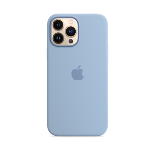 iPhone 13 Pro Max Silicone Case with MagSafe — Blue Fog