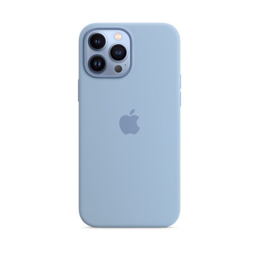 iPhone 13 Pro Max Silicone Case with MagSafe — Blue Fog