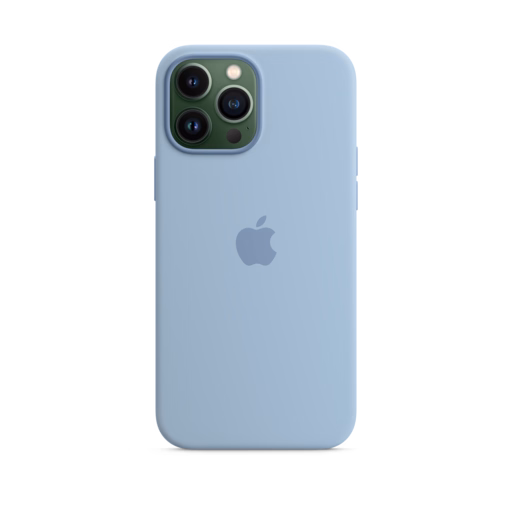 iPhone 13 Pro Max Silicone Case with MagSafe — Blue Fog