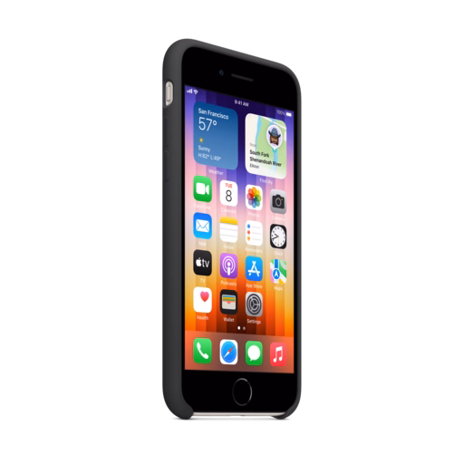 iPhone SE Silicone Case with MagSafe — Midnight