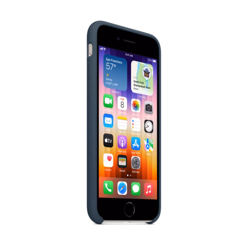 iPhone SE Silicone Case with MagSafe — Abyss Blue
