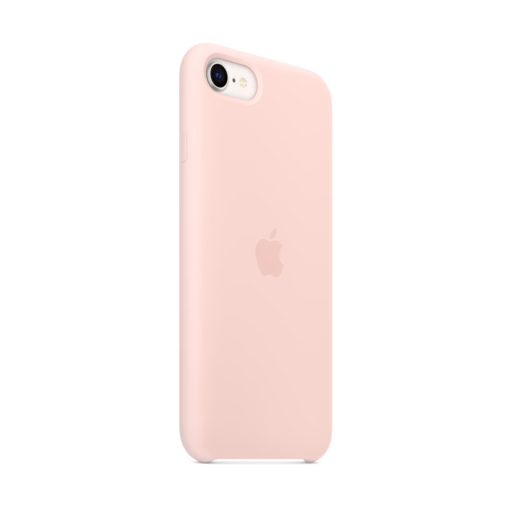 iPhone SE Silicone Case with MagSafe — Chalk Pink