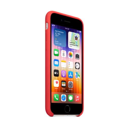 iPhone SE Silicone Case with MagSafe — (PRODUCT)RED