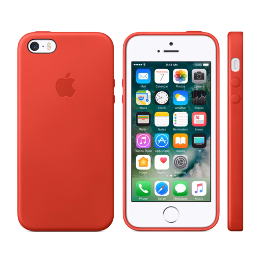 iPhone SE Leather Case — (PRODUCT)RED