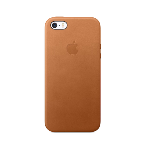 iPhone 5s-SE Leather Case — Saddle Brown