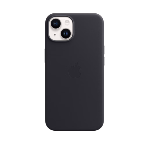 iPhone 14 Leather Case with MagSafe — Midnight