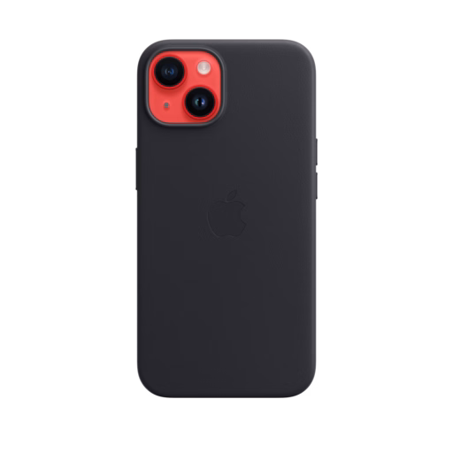iPhone 14 Leather Case with MagSafe — Midnight