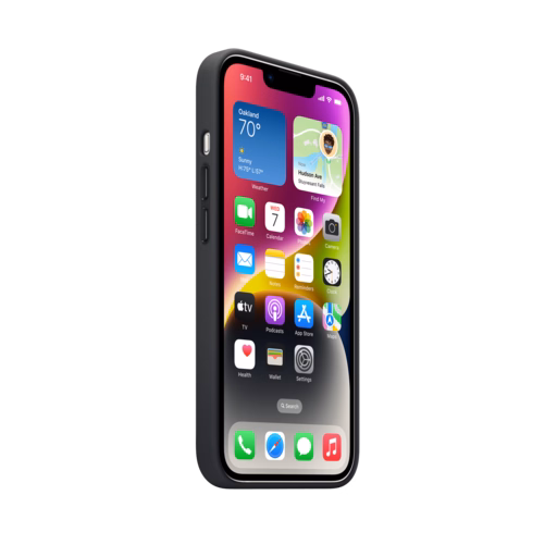 iPhone 14 Leather Case with MagSafe — Midnight
