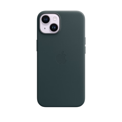 iPhone 14 Leather Case with MagSafe — Forest Green