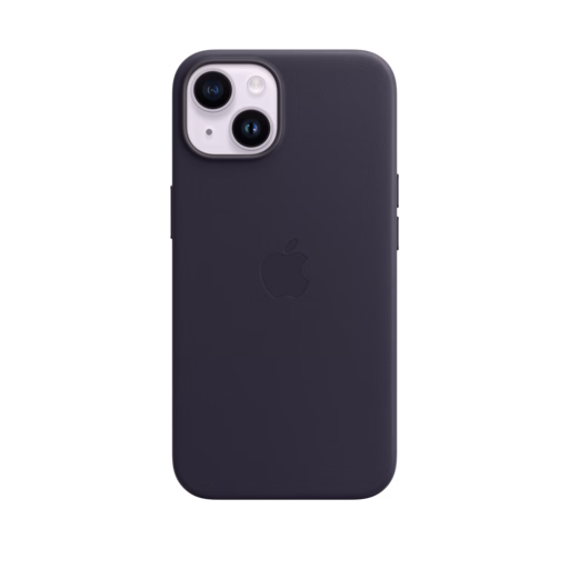 iPhone 14 Leather Case with MagSafe — Ink