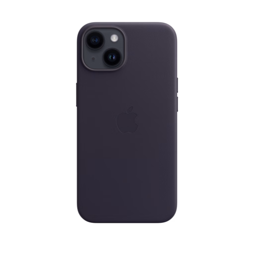 iPhone 14 Leather Case with MagSafe — Ink