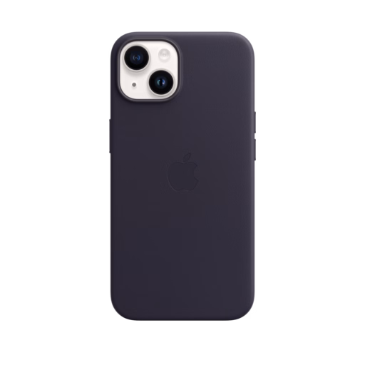 iPhone 14 Leather Case with MagSafe — Ink