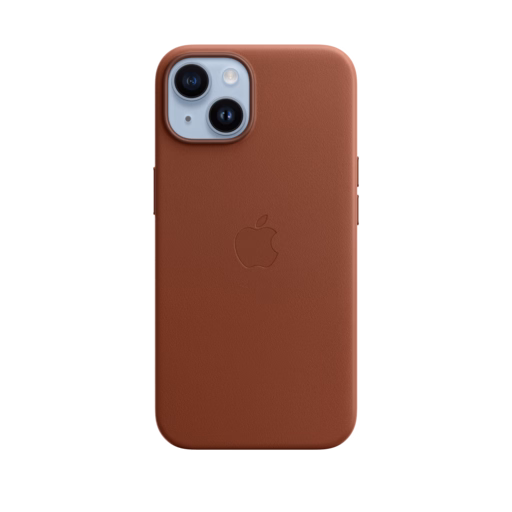 iPhone 14 Leather Case — Umber