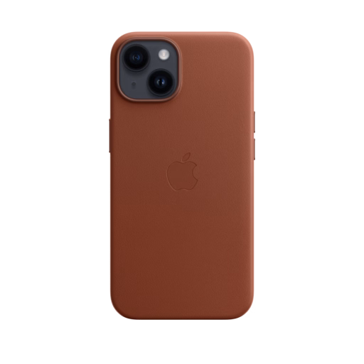 iPhone 14 Leather Case with MagSafe — Umber
