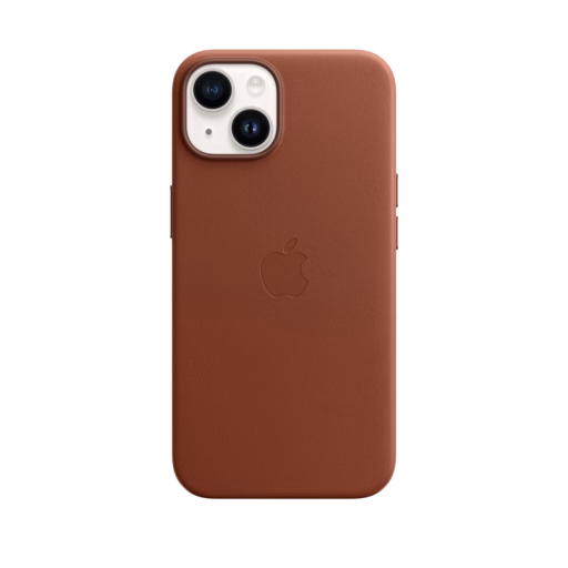 iPhone 14 Leather Case with MagSafe — Umber