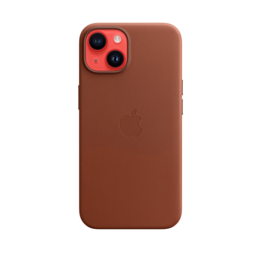 iPhone 14 Leather Case with MagSafe — Umber