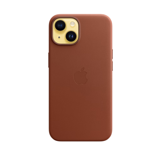 iPhone 14 Leather Case with MagSafe — Umber