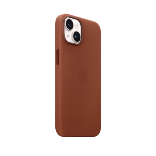 iPhone 14 Leather Case with MagSafe — Umber