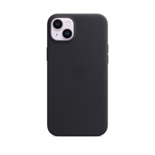 iPhone 14 Plus Leather Case with MagSafe — Midnight