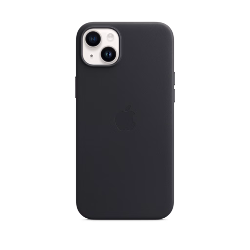 iPhone 14 Plus Leather Case with MagSafe — Midnight