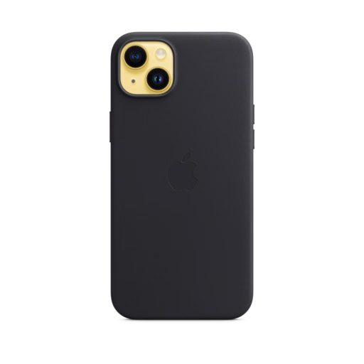 iPhone 14 Plus Leather Case with MagSafe — Midnight