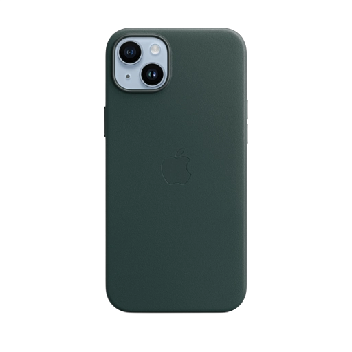 iPhone 14 Plus Leather Case — Forest Green