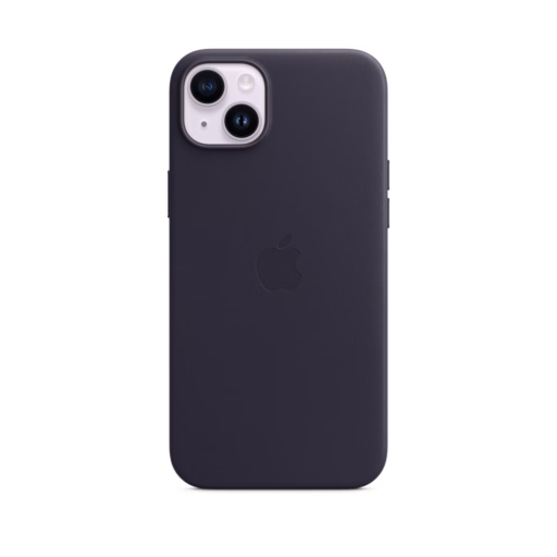 iPhone 14 Plus Leather Case with MagSafe — Ink
