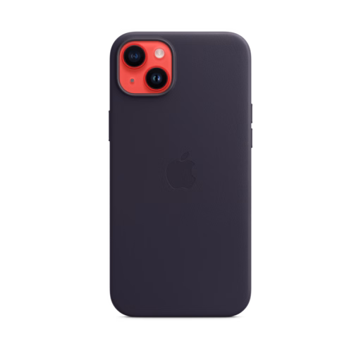iPhone 14 Plus Leather Case with MagSafe — Ink