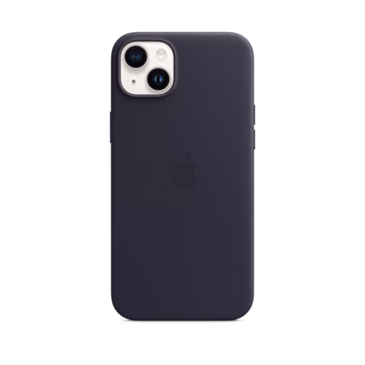 iPhone 14 Plus Leather Case with MagSafe — Ink