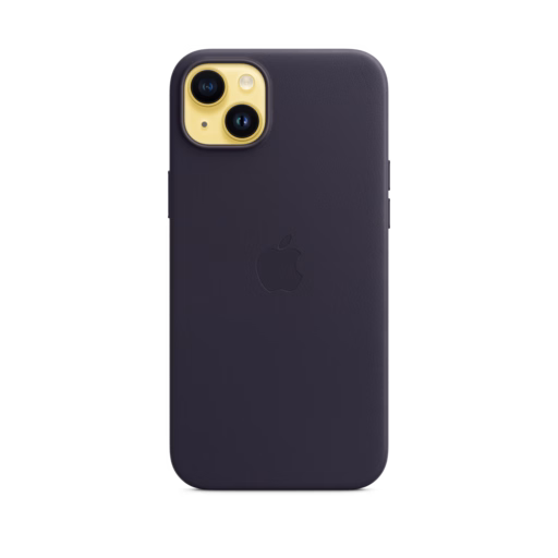 iPhone 14 Plus Leather Case with MagSafe — Ink