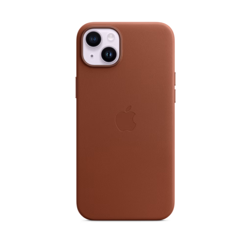 iPhone 14 Plus Leather Case with MagSafe — Umber