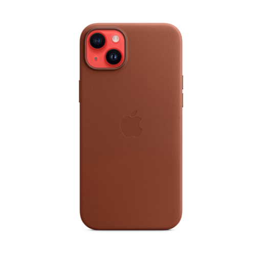 iPhone 14 Plus Leather Case with MagSafe — Umber