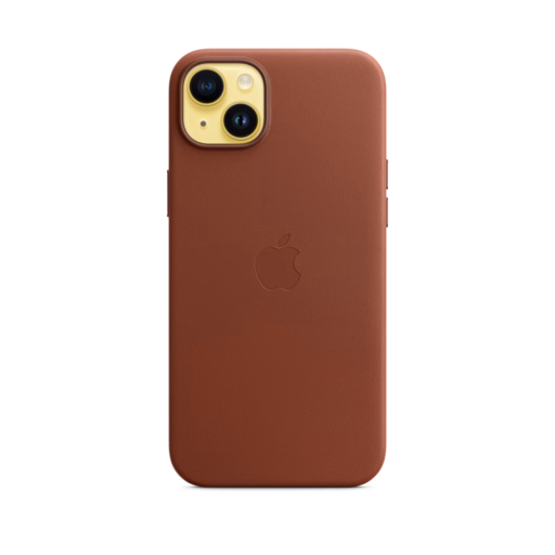 iPhone 14 Plus Leather Case with MagSafe — Umber
