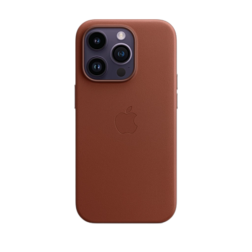 iPhone 14 Pro Leather Case — Umber