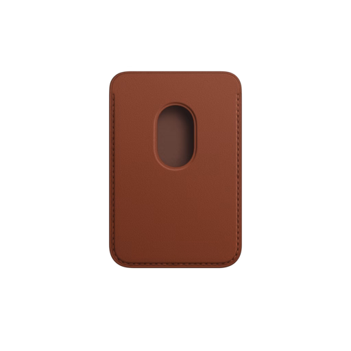 iPhone Leather Wallet with MagSafe — Umber